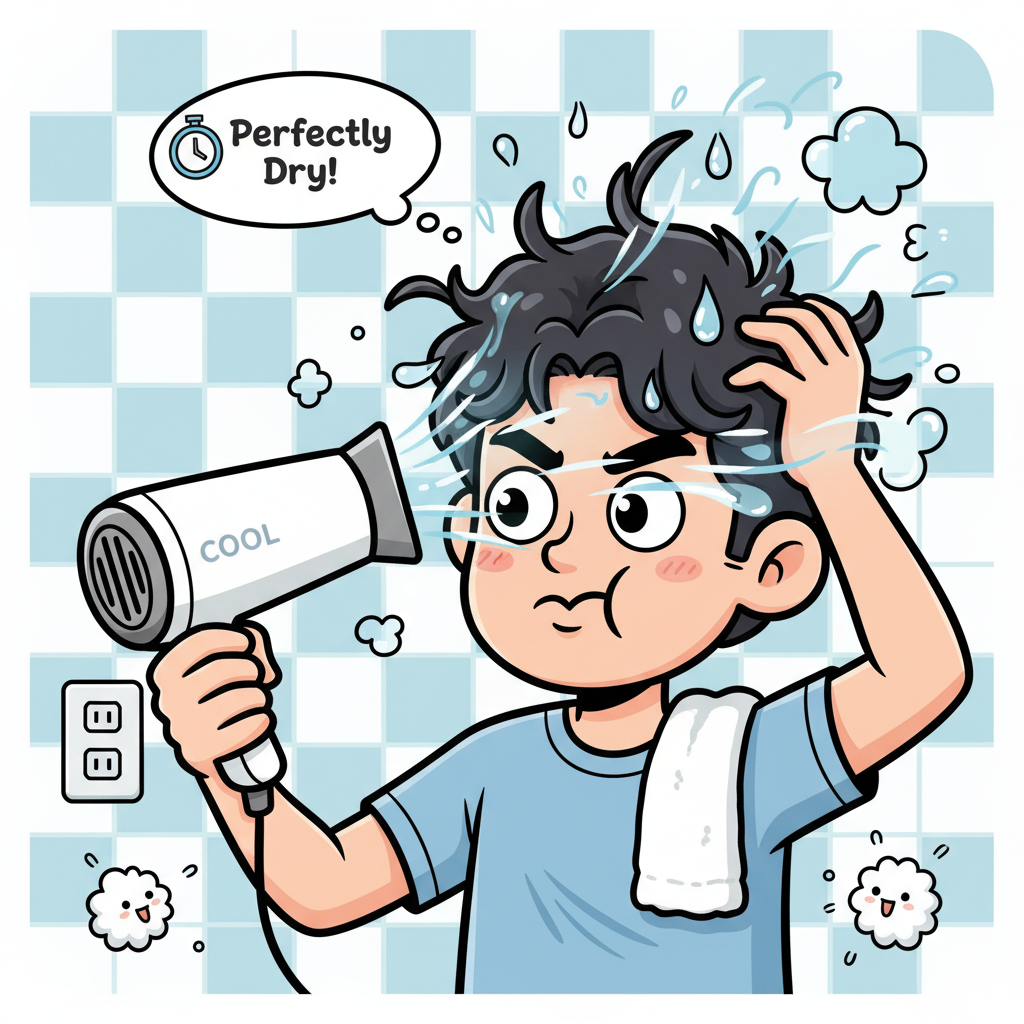 건조하게 말리기