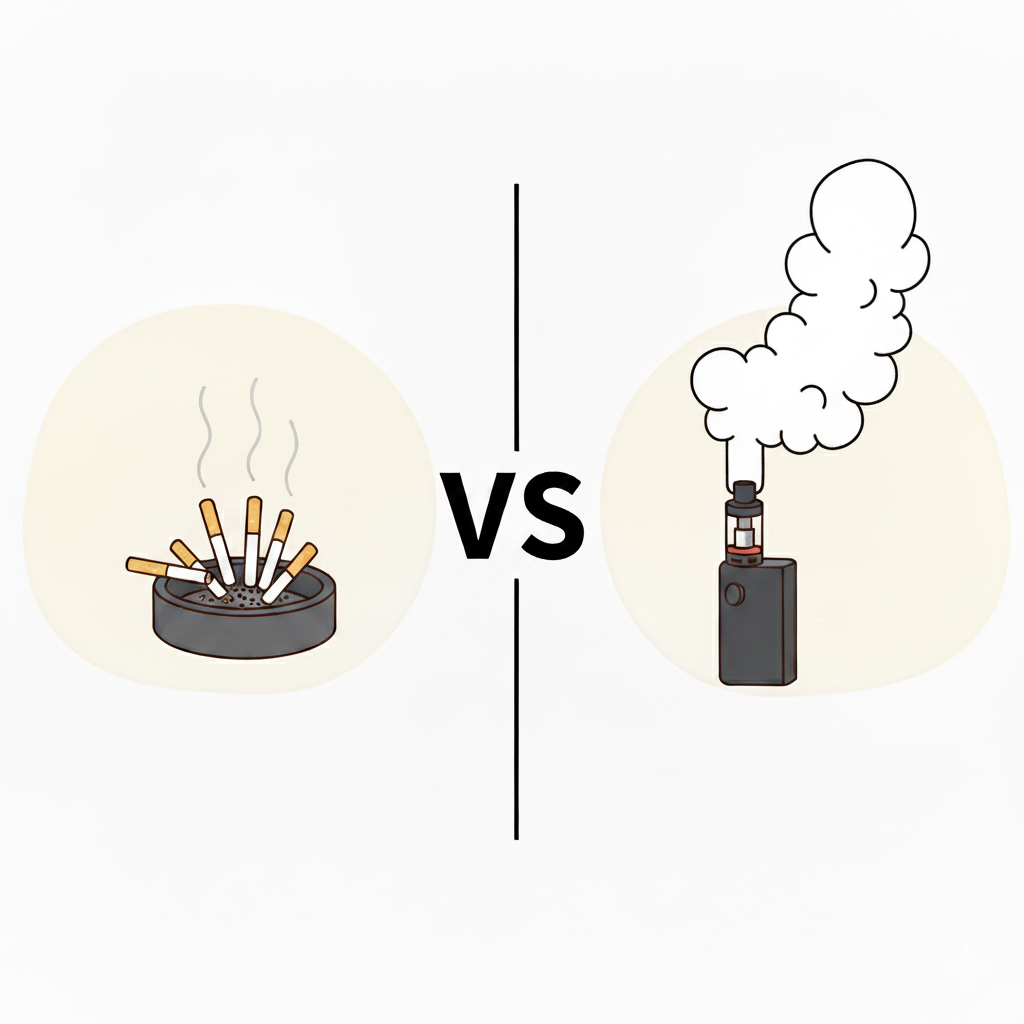 연초 vs 전자담배